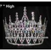 AB Stone Pageant Rhinestone Crown For Queen Party