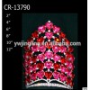 Rhinestone Pink And Red Pageant Heart Valentine's days Crowns