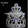 8" Wholesale Sapphire Big Pageant Crowns For Sale