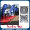 Knitted Fabric Custom Teardrop Flag Banner with Digital Printing