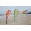 Digital Printing Teardrop Flying Flags with Cross Feet