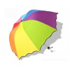 3 Fold Arch Rainbow Umbrella