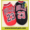 basketball team dog apparel cotton pet tshirt