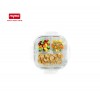 Borosilicate Glass Food Container with Air Vent Lid 3 Compartments