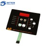 Transparent colored window typical membrane switch with metal dome and 1.54mm pitch connector