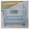 high quality heavy duty scale pallet wire mesh basket cage handles