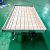 Greenhouse flower ebb and flood benches rolling trays