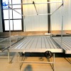 High quality plastic flower ebb and flood benches rolling trays