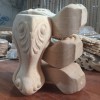 unpainted solid wood table chair legs furniture foot