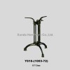 Cast Iron Table Leg with Bronze Color Y616