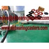Air bearing casters to keep safety