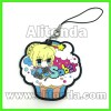 Cartoon animal anime figure food fruit car shape mobile phone pendants custom for promotion