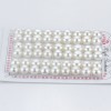 10-11mm AAA best quality white button shape half drilled freshwater loose pearls