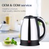 Manufacturer Supply CE Approved 1.8l cordless tea water electric kettle