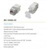 CAT5E&CAT6 FTP 180 Degree Keystone Jack