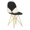Golden Eames Wire Chair