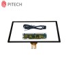 Multitouch 32 Inches Capacitive Touch Glass Overlay For LCD Touch Screen Displays