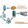 Rice bran production process includes pretreatment solvent extraction and refining machine