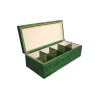 Well Crafted Glass Window Wooden Tea Bags Display Storage Presenter Display Gift Box with Logo