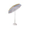 200cm Beach Umbrella with Aluminum Poles and 5.0mm Fiberglass Ribs