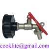 Lockable IBC Faucet Tote Tank Drain Adapter 1/2 Outlet Tap Valve Fitting for Garden Water Connectors