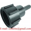 DIN61 IBC Tank Fittings S60x6 Drum Adapter/Coupling With 3/4" Hose Barb Water Tap Reducer