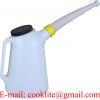Plastic Measuring Jug 6L PE Fill Cup Motor Oil Change Can Car Motorcycle Racing Fuel Utility Jug