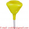190MM 2 Quart PE Plastic Fast Fill Transmission Funnel with Filtering Screen & Anti-Splash Ring