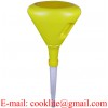 3 Quart Fast Fill Plastic Funnel with Strainer & Flexible Spout
