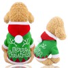 Christmas pet clothing autumn/winter new style medium sized dogs green holiday clothing biped suit