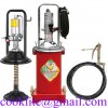 High Pressure Air Operated Grease Dispenser Pneumatic Lubricator Bucket Pump - 12L Compressor Oiler