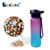 Large capacity protable sports alkaline water bottle with straw