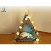 Christmas pet tent foldable cozy pompon puppy cat tent