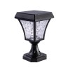 New rooftop pillar stone gate landscape outdoor waterproof solar led garden light