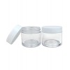 2oz child resistant matte white glass jars