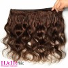 Brown Color Body Wave Remy Human Hair Weft with Wholesale Price