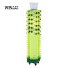 custom retail neon green color six-sided eyeglasses floor stand acrylic tower display for sunglasses