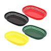 Foodservice Plastic Fry Fast Food Basket Bread Baskets Oval-Shaped Tray Restaurant Supplies