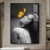 Home decoration Modern Nordic art canvas crystal porcelain painting