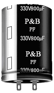 PF series of aluminum electrolytic capacitors